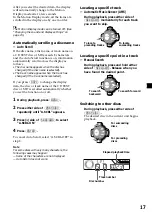 Preview for 17 page of Sony XR-C5300X Operating Instructions Manual