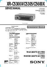 Предварительный просмотр 1 страницы Sony XR-C5300X Service Manual