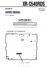 Preview for 37 page of Sony XR-C540RDS Service Manual