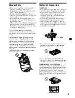 Preview for 3 page of Sony XR-C5500 Operating Instructions Manual