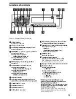 Preview for 5 page of Sony XR-C5500 Operating Instructions Manual