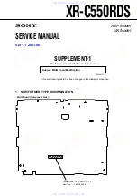 Preview for 37 page of Sony XR-C550RDS Service Manual