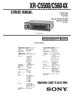 Sony XR-C5604X Service Manual preview