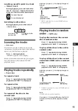 Preview for 11 page of Sony XR-C6100 Operating Instructions Manual