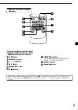 Preview for 5 page of Sony XR-C6120 Operating Instructions Manual