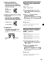 Preview for 17 page of Sony XR-C6120 Operating Instructions Manual