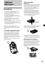 Preview for 21 page of Sony XR-C6120 Operating Instructions Manual