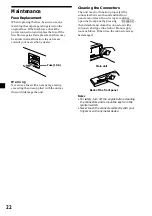 Preview for 22 page of Sony XR-C6120 Operating Instructions Manual