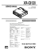 Sony XR-C6120 Service Manual предпросмотр