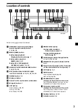 Предварительный просмотр 3 страницы Sony XR-C6200 Operating Instructions Manual