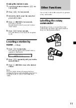 Предварительный просмотр 11 страницы Sony XR-C6200 Operating Instructions Manual