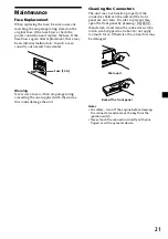 Предварительный просмотр 21 страницы Sony XR-C6200 Operating Instructions Manual