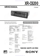 Sony XR-C6200 Service Manual preview