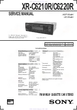 Sony XR-C6220R Service Manual preview