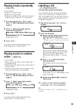 Предварительный просмотр 13 страницы Sony XR-C7200 - Fm/am Cassette Car Stereo Operating Instructions Manual