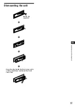 Предварительный просмотр 17 страницы Sony XR-C7200 - Fm/am Cassette Car Stereo Operating Instructions Manual