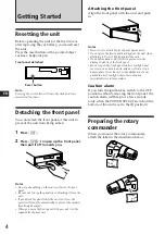 Предварительный просмотр 4 страницы Sony XR-C7200R Operating Instructions Manual