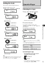 Предварительный просмотр 5 страницы Sony XR-C7200R Operating Instructions Manual