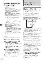 Предварительный просмотр 14 страницы Sony XR-C7200R Operating Instructions Manual