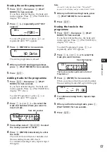 Предварительный просмотр 17 страницы Sony XR-C7200R Operating Instructions Manual