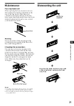 Предварительный просмотр 21 страницы Sony XR-C7200R Operating Instructions Manual