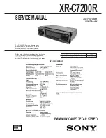 Sony XR-C7200R Service Manual предпросмотр