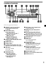 Предварительный просмотр 3 страницы Sony XR-C7300 Operating Instructions Manual