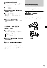 Предварительный просмотр 11 страницы Sony XR-C7300 Operating Instructions Manual