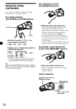 Предварительный просмотр 12 страницы Sony XR-C7300 Operating Instructions Manual