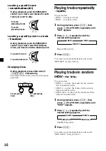 Предварительный просмотр 16 страницы Sony XR-C7300 Operating Instructions Manual