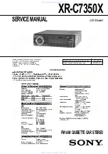 Preview for 1 page of Sony XR-C7350X Service Manual