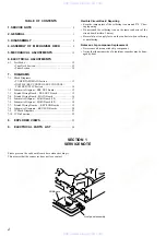 Preview for 2 page of Sony XR-C7350X Service Manual