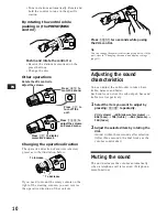 Preview for 10 page of Sony XR-C750 Operating Instructions Manual