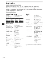 Preview for 22 page of Sony XR-C750 Operating Instructions Manual