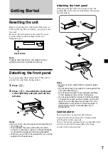 Предварительный просмотр 7 страницы Sony XR-C7500R Operating Instructions Manual