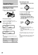 Предварительный просмотр 10 страницы Sony XR-C7500R Operating Instructions Manual