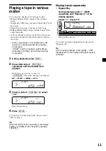 Предварительный просмотр 11 страницы Sony XR-C7500R Operating Instructions Manual