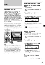 Предварительный просмотр 19 страницы Sony XR-C7500R Operating Instructions Manual