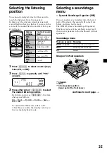 Предварительный просмотр 25 страницы Sony XR-C7500R Operating Instructions Manual