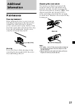 Предварительный просмотр 37 страницы Sony XR-C7500R Operating Instructions Manual