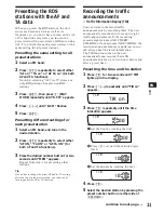 Предварительный просмотр 11 страницы Sony XR-C750RDS Operating Instructions Manual