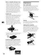 Предварительный просмотр 26 страницы Sony XR-C750RDS Operating Instructions Manual