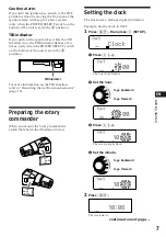 Preview for 7 page of Sony XR-C8100R Operating Instructions Manual