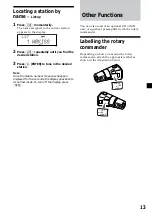 Предварительный просмотр 13 страницы Sony XR-C8220 Operating Instructions Manual