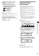 Предварительный просмотр 7 страницы Sony XR-C900RDS Operating Instructions Manual