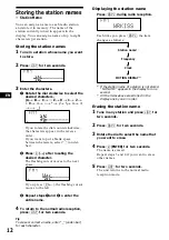 Предварительный просмотр 12 страницы Sony XR-C9100 Operating Instructions Manual