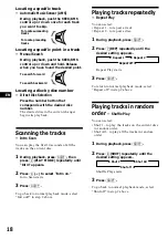 Preview for 18 page of Sony XR-C9100 Operating Instructions Manual