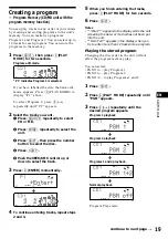 Preview for 19 page of Sony XR-C9100 Operating Instructions Manual