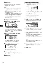 Preview for 20 page of Sony XR-C9100 Operating Instructions Manual