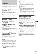 Preview for 29 page of Sony XR-C9100 Operating Instructions Manual